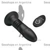 Dildo con sopapa y sistema de movimiento con control inalambrico